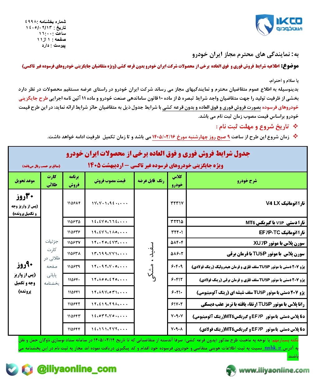 بخشنامه 4998 متقاضیان خدروهای فرسوده غیر تاکسی