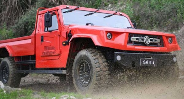 دانگ فنگ با وانت برقی 1073 اسب بخاری به جنگ هامر الکتریکی می‌رود