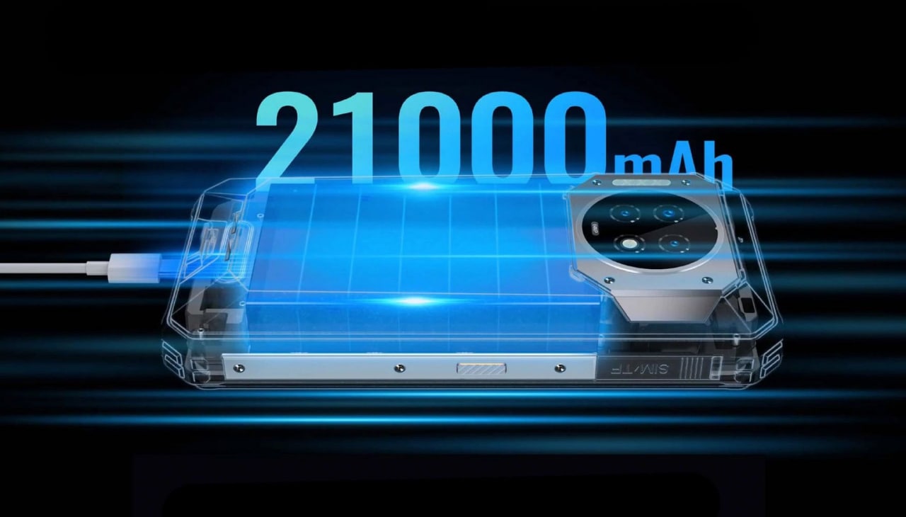 گوشی چینی WP19 با باتری 21000 میلی آمپر ساعت